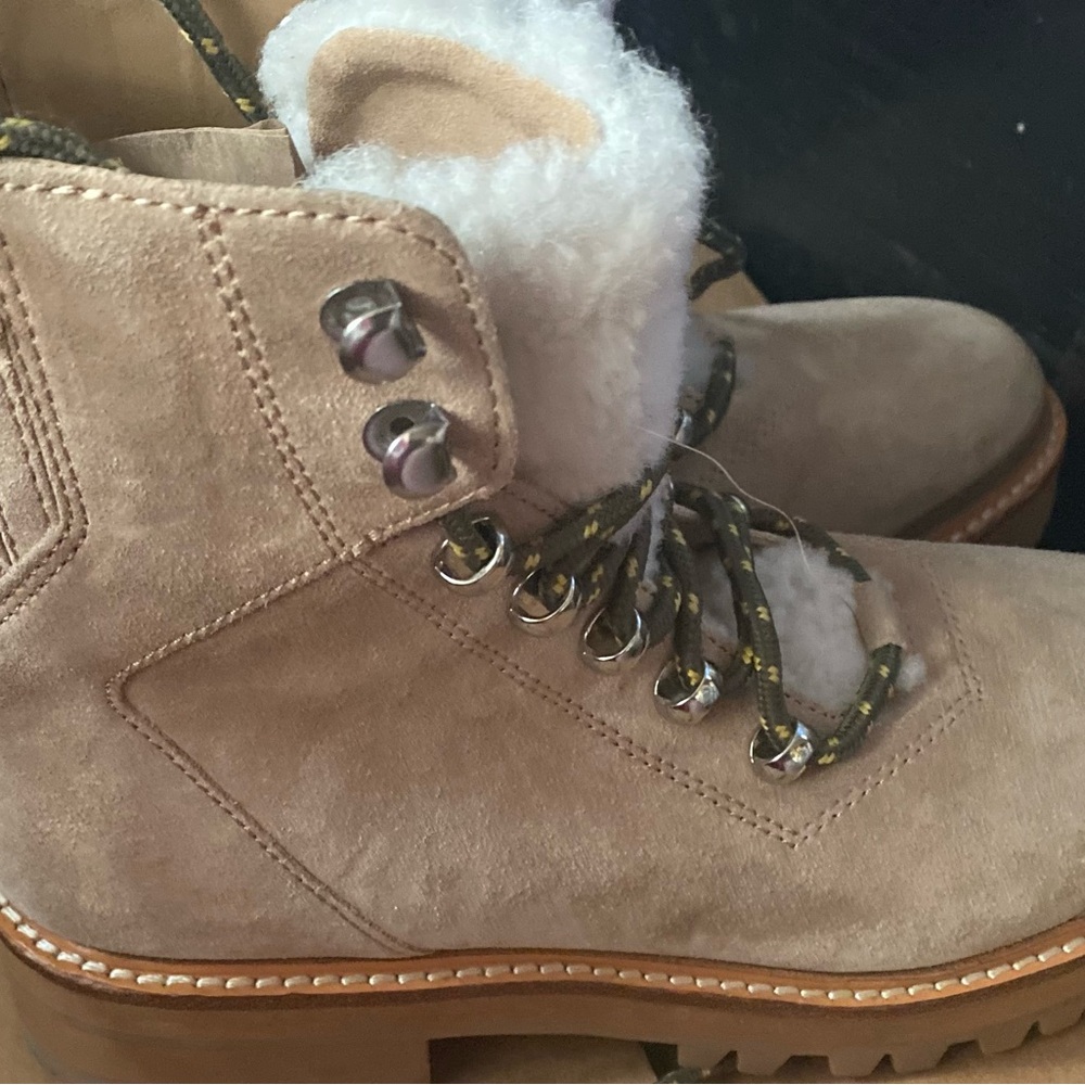 Marc Fisher Izzy Shearling  Boots NWOB - Picture 4 of 12